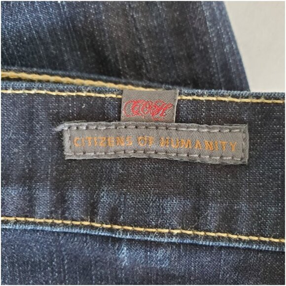 Citizens of Humanity Ava Jeans Dark-Wash Low-Rise Classic Straight Leg Sz 29 - Picture 10 of 15